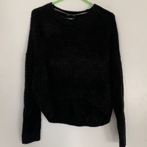 Black Crop Sweater